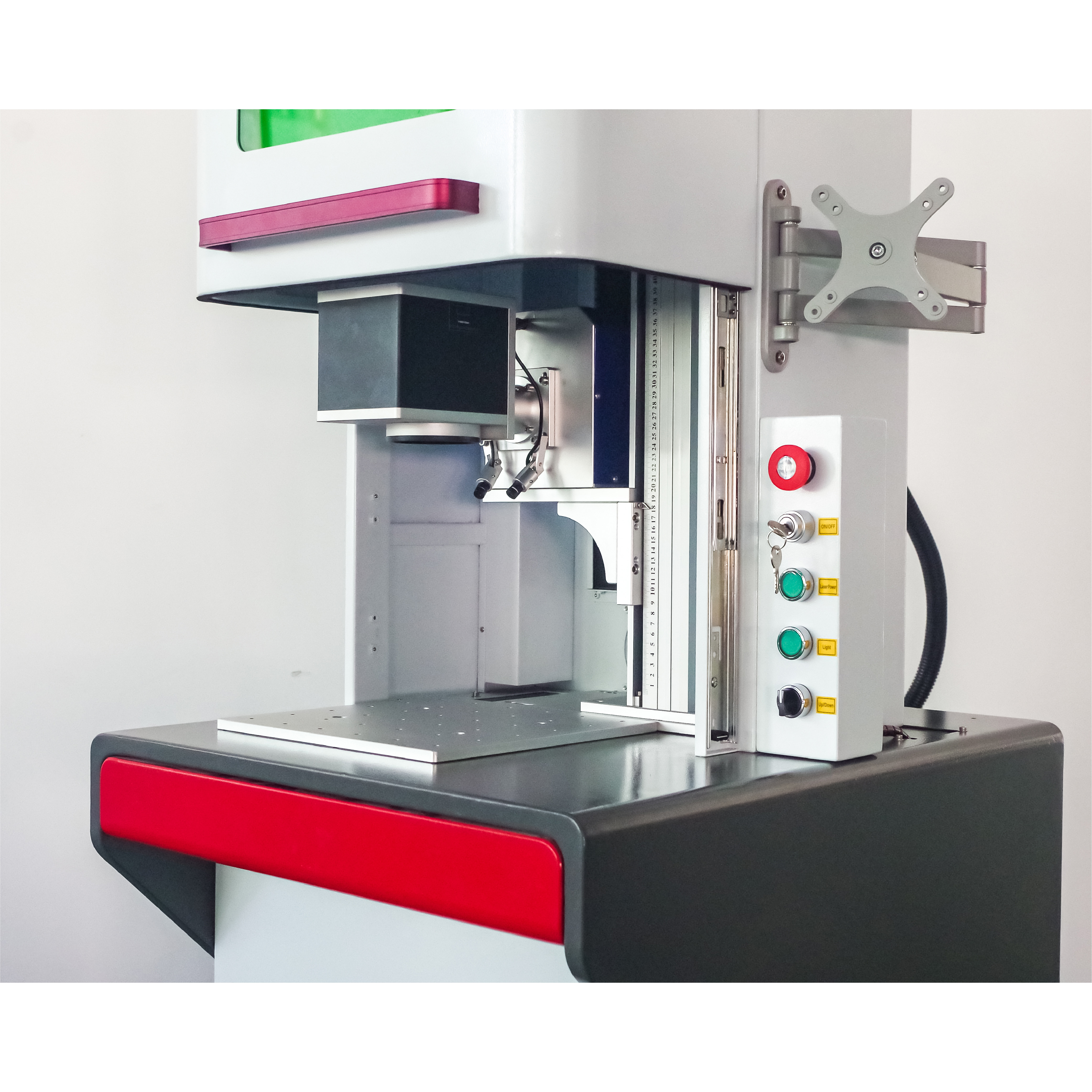 Cerrado 30W 35W 60W Tubo de metal CO2 Máquina de marcado de grabado láser DAVI Marcador láser para plástico Acrílico Papel Cuero Producto de madera